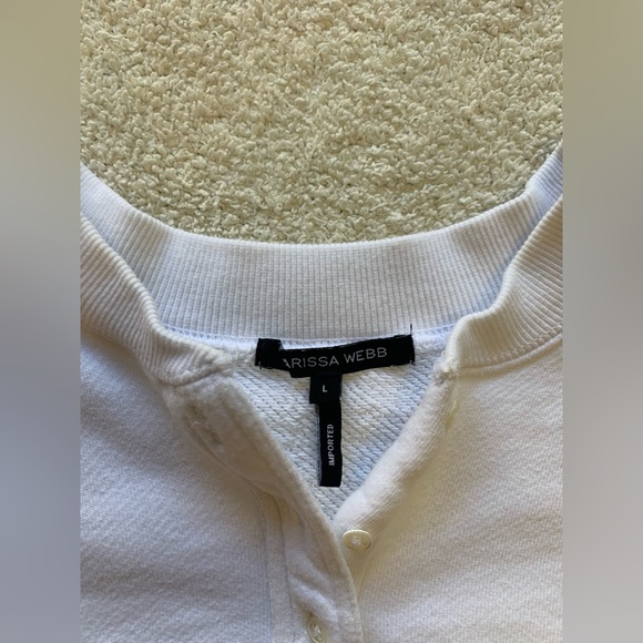 Marissa Web So Uptight Plunge Henley Sweatshirt - Picture 8 of 15